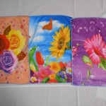 Полотенце микрофибра 60*40 Цветы