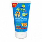Africa kids  Ф410 Крем на суше и на море д/чувствительной детской кожи (SPF 30) 150 мл/Флоресан