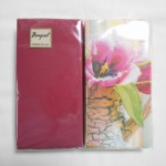 Салфетки Bouquet Original Luxe 20 листов МИКС Натюрморт с тюльпанами с бордовым  2сл р.33*33см