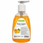 Мыло жидкое OfficeClean "Апельсин", с дозатором, 0,3л 230178