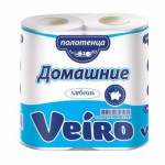 Полотенца бумаж 2-Х СЛОЙНЫЕ Linia Veiro  Домашние 2 шт