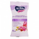 Aura Салфетки влажные  д/интимной гигиены Beauty 15шт