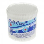 Вата на палочках Soft Care банка 200 шт.банка
