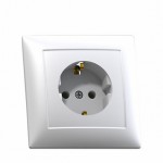 Розетка 1м "BLANCA"  СП белый з/к 16А 250В  BLNRS001011