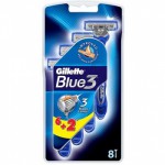 Станок 1 раз Gillette /BLUE III мужские 8шт блистер
