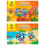 Альбом  8л. А4, на скрепке Приключения Енота А08_11599