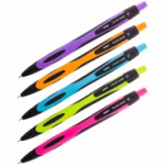 Ручка шарик автомат "ColorZone", 0,7мм, синяя, корпус ассорти CBm_70950