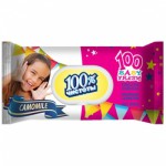 100% Чистоты Влаж.салф. 100шт с клапаном для детей с экстрактом ромашки