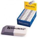 Ластик двухцветный BRAUBERG 41*14*8 мм,
