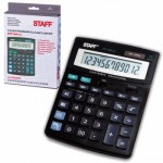 Калькулятор STAFF настольный STF-888-12, 12 разрядов, двойное питание, 200х150мм