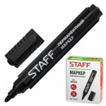 Макер перманентный STAFF круглый наконечник 2,5мм, черный, 150733