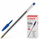 Ручка шарик  STAFF 141672, синяя