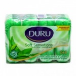 Мыло DURU  4*90г  1 + 1 cream+green tea/экопак/