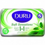 Мыло DURU  80 гр 1 + 1  Cream+green tea