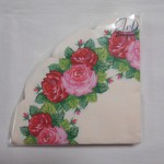 Салфетки Bouquet Art Rondo 12 листов Венок из роз 3сл д. 32см